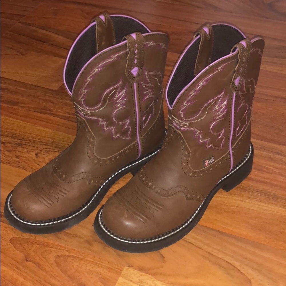 Ladies Justin Gyspy Western Boots 8B cute! Girls